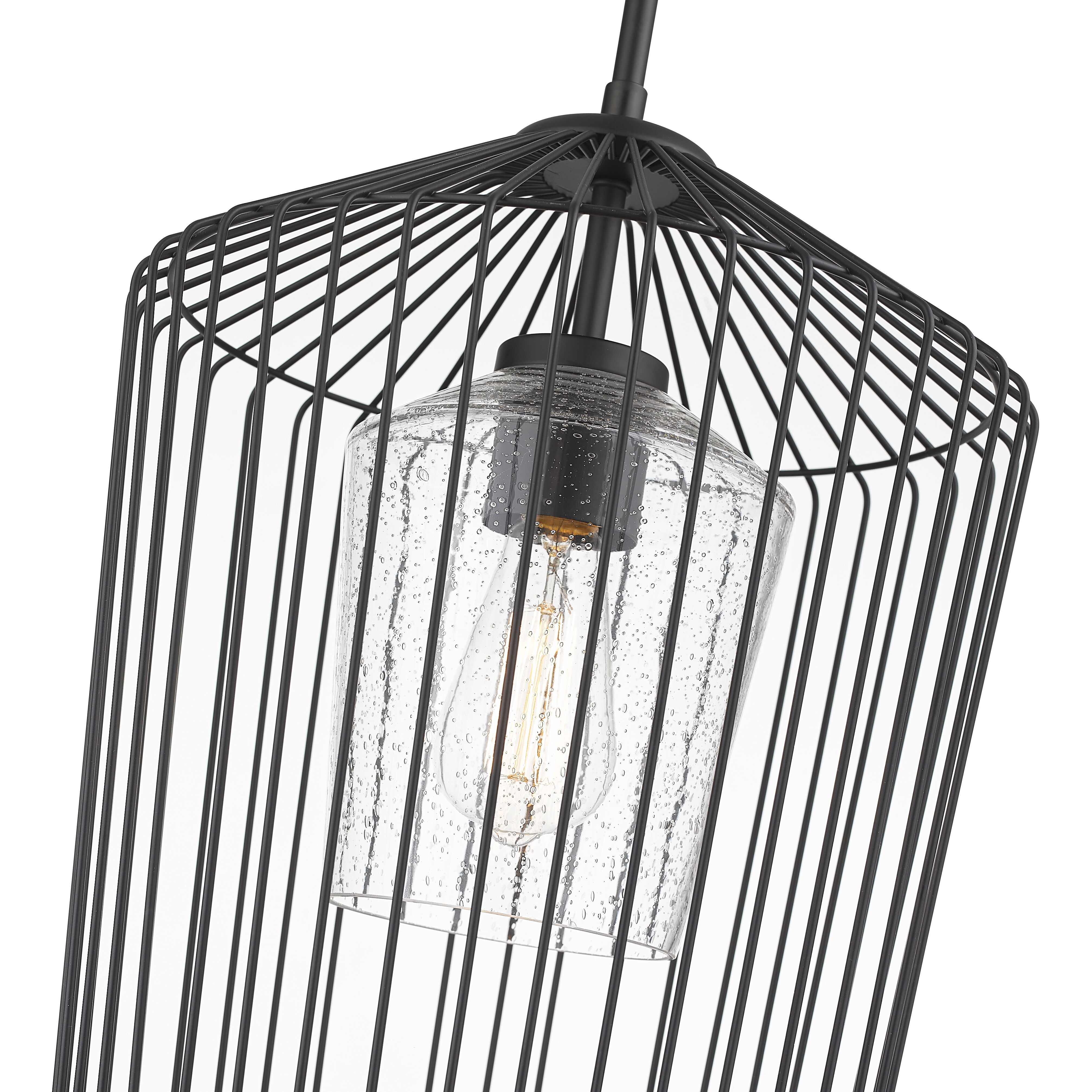 Lido 1 Light 13 inch Matte Black Pendant Ceiling Light