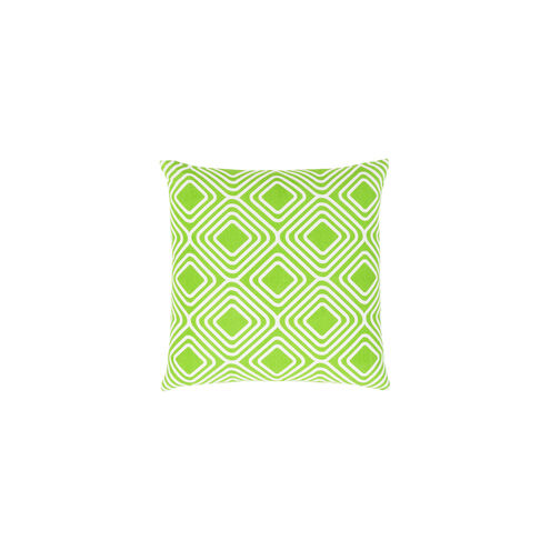 Miranda 22 X 22 inch Grass Green and White Throw Pillow