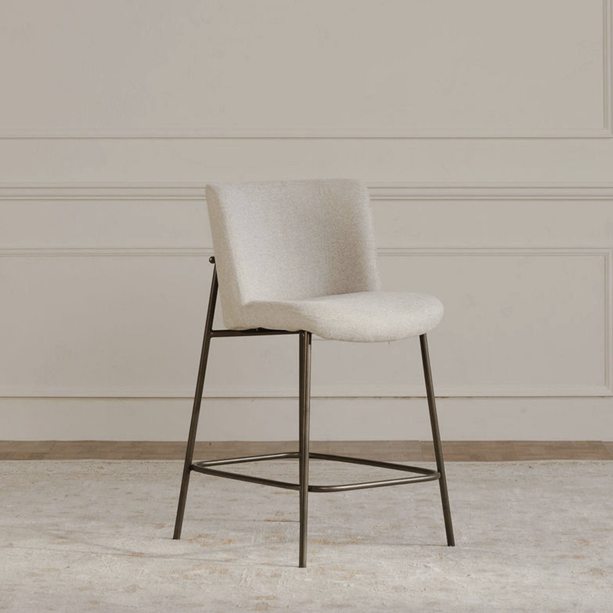 Early 41 inch Beige Bar Stool