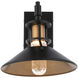 Sleepless LED 11.25 inch Black Aged Brass Outdoor Wall Light, dweLED