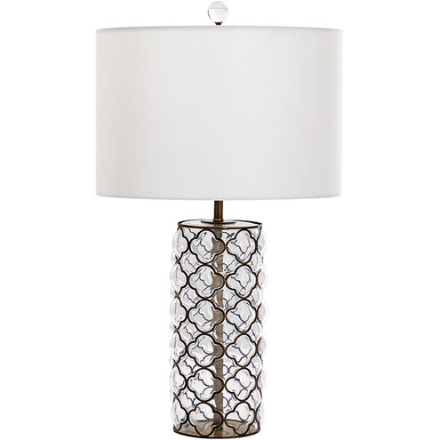 Corsica 25 inch 12.00 watt Satin Brass Table Lamp Portable Light in CFL