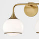 Reese 2 Light 17 inch Aged Brass Wall Sconce Wall Light