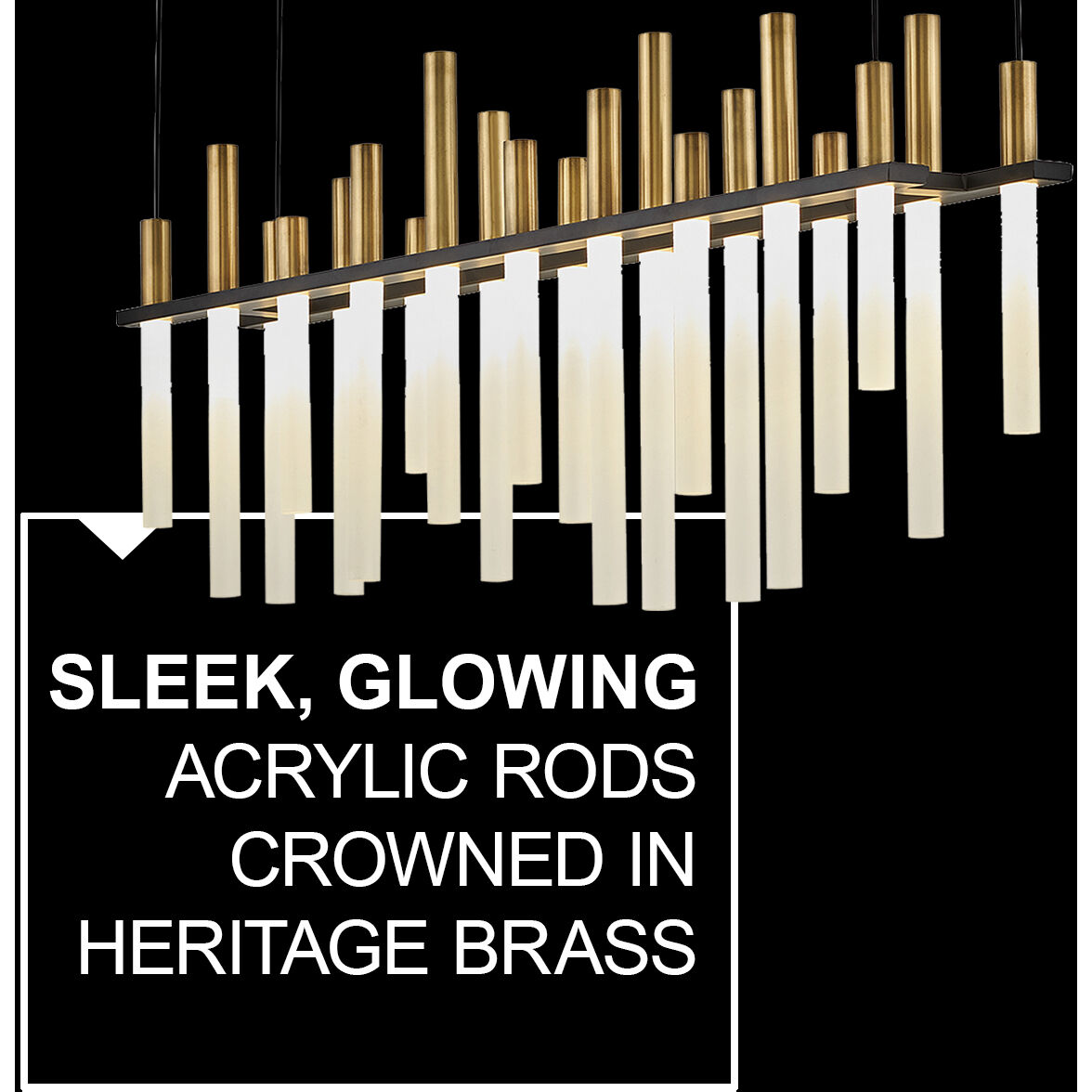 Echo LED 38.75 inch Black Chandelier Ceiling Light, Linear & Oval