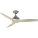 Spitfire 48 inch Antique Graphite with Light Oak Blades Indoor/Outdoor Ceiling Fan, Kit