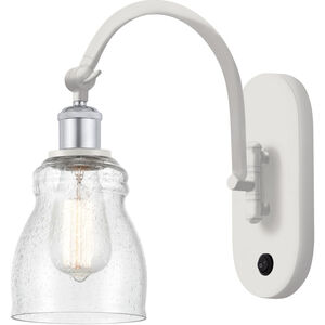 Ballston Ellery LED 5 inch White and Polished Chrome Sconce Wall Light