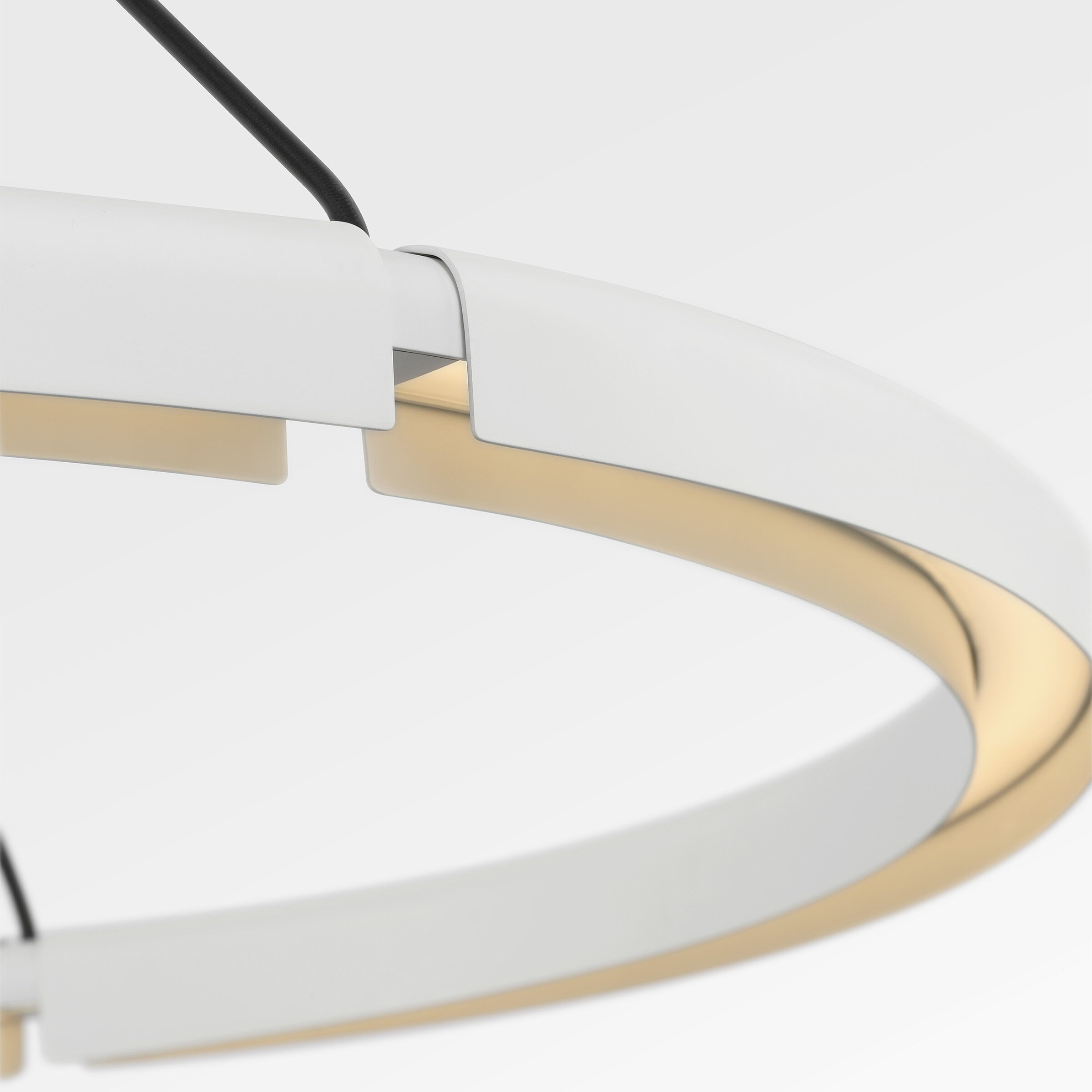 Peter Bristol Cloak LED 36.6 inch Matte White Chandelier Ceiling Light