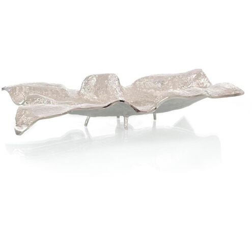 Draped Fabric 34 X 7 inch Bowl, Rectangular