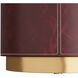 Wes 16 inch Merlot Accent Table