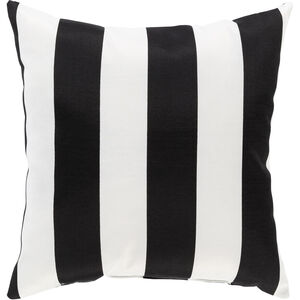 Poolhouse 16 X 16 inch Black/White Pillow Cover