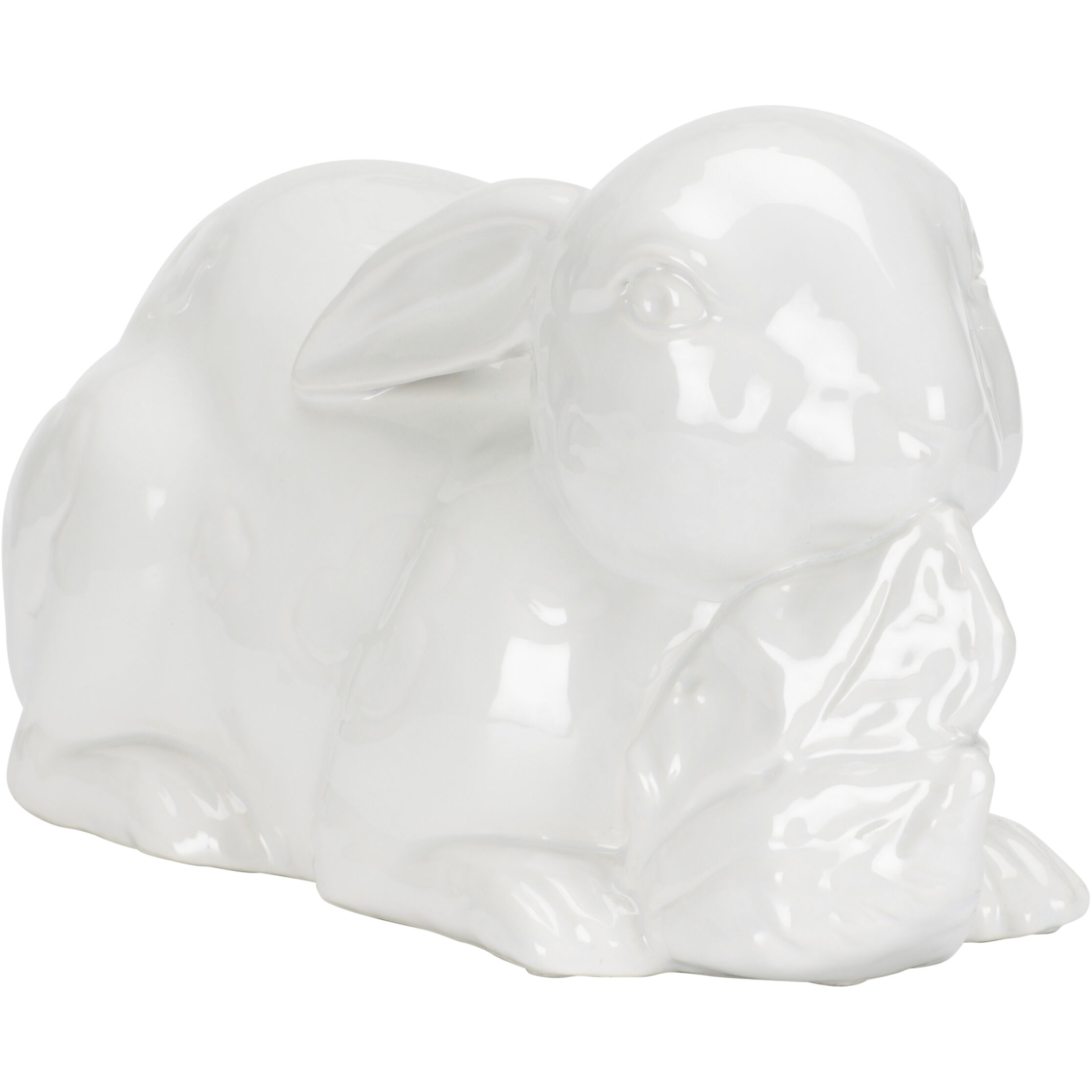 Staffordshire Rabbit White/Cream Figurine