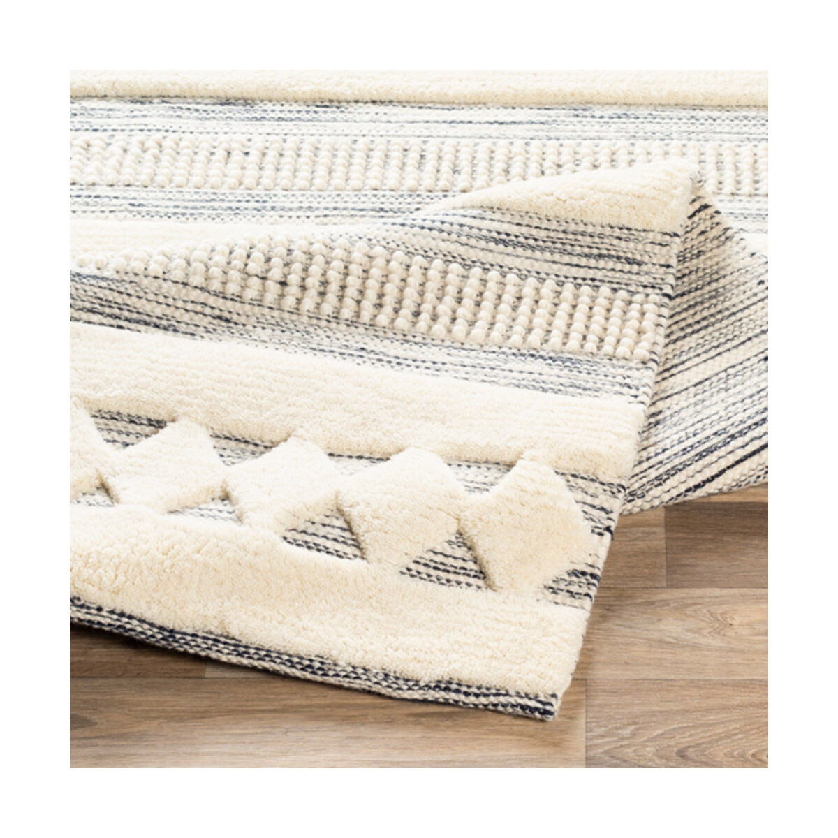 Nairobi 60 X 36 inch Black/Cream Rugs