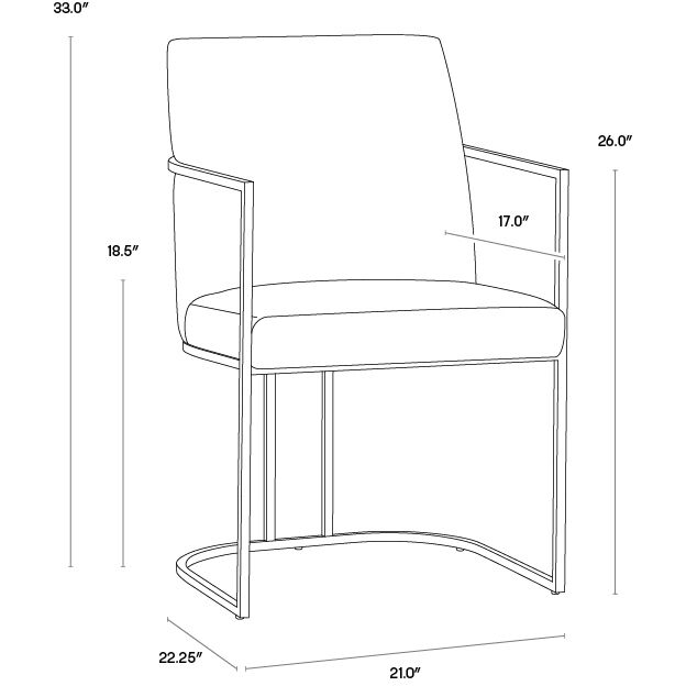 Rayla Belfast Oatmeal Dining Armchair