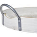 Fabian Weathered White with Bleached and Silver Tray, Set of 2