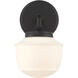 Cornwell 1 Light 6 inch Dark Matte Black Bath Sconce Wall Light