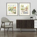 Scenic Green and Multi and Orange and Beige Framed Art