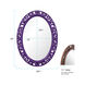 Suzanne 37 X 27 inch Glossy Royal Purple Wall Mirror