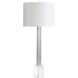Quantom 33 inch 100.00 watt Clear Table Lamp Portable Light in Bulb Not Included