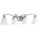Joy 4 Light 30 inch Brushed Nickel Bath Vanity Wall Light