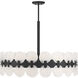 Boca 10 Light 35.5 inch Matte Black Chandelier Ceiling Light