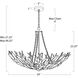 River Reed 6 Light 34 inch Gold Chandelier Ceiling Light, Basin