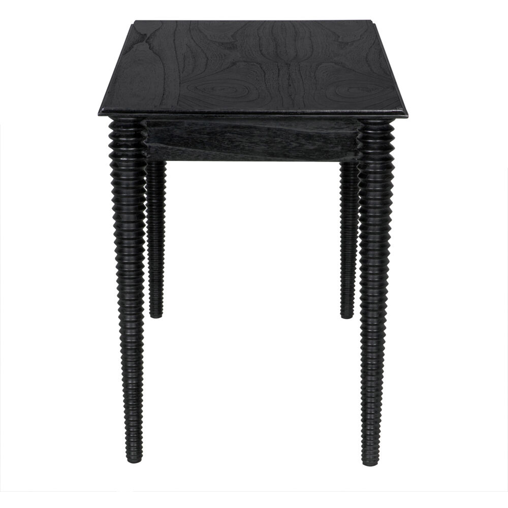 Leonardo 49 X 25 inch Charcoal Black Desk