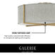 Galerie Axis 4 Light 25.5 inch Black Indoor Semi-Flush Mount Ceiling Light