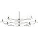 Willow 6 Light 59.4 inch Natural Iron Chandelier Ceiling Light, Large