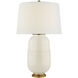 Christopher Spitzmiller Newcomb 30 inch 100 watt Ivory Table Lamp Portable Light in Linen, Medium
