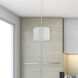 Emilia 1 Light 8 inch Matte White Pendant Ceiling Light in Polished Chrome