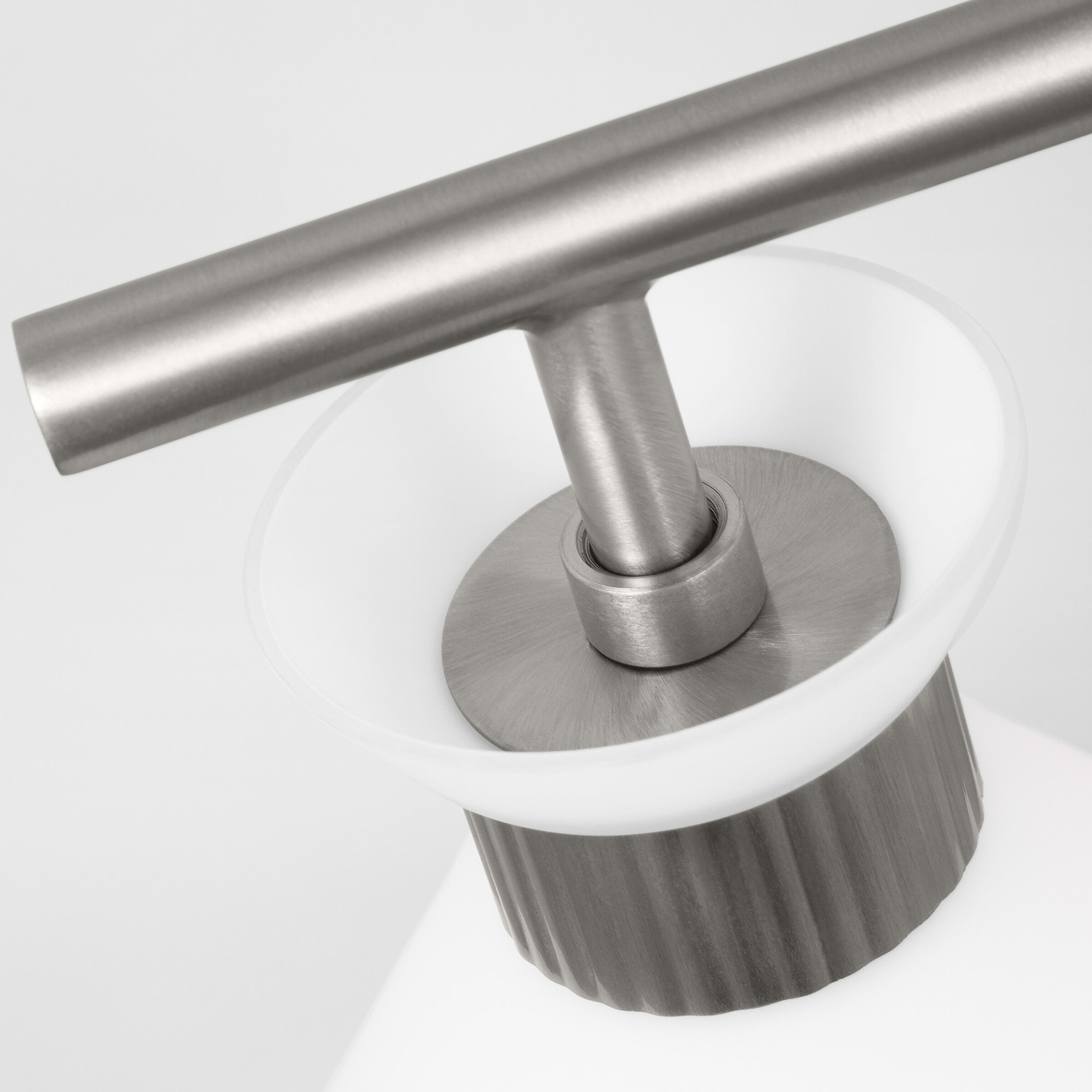 Drew & Jonathan Belcarra 3 Light 27 inch Brushed Steel Wall Bath Fixture Wall Light