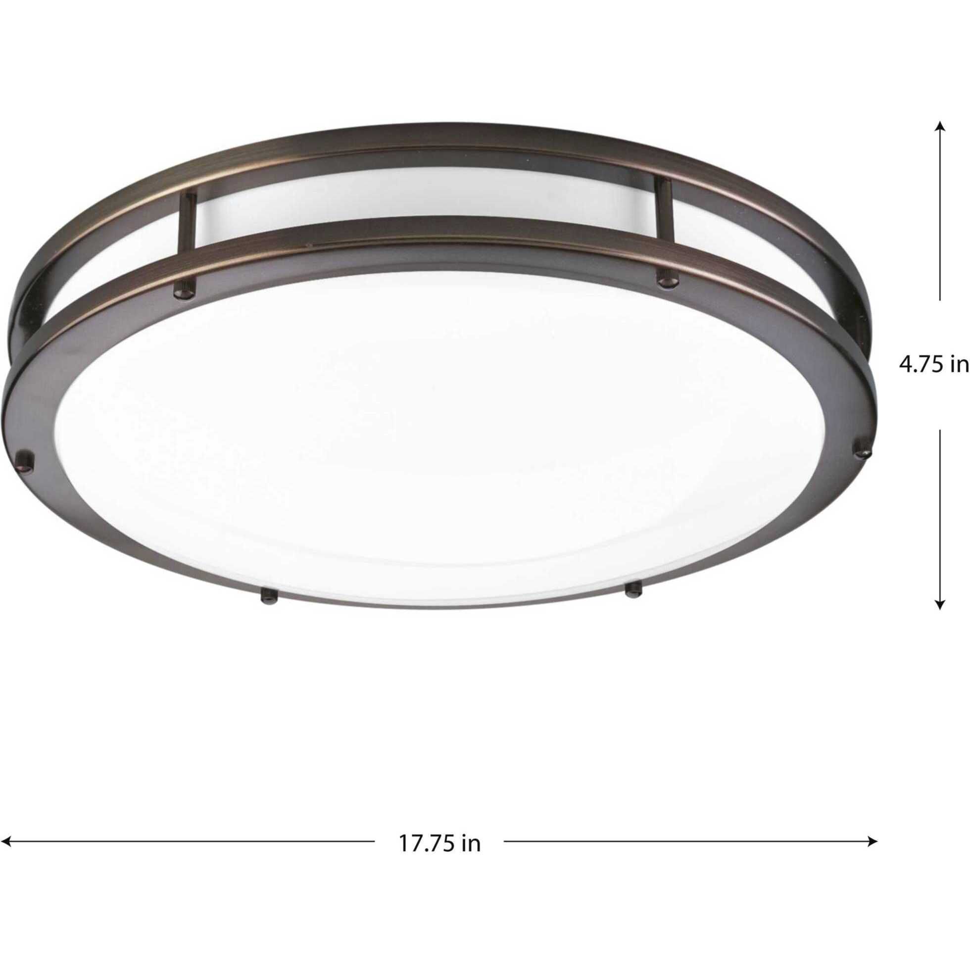 LED CTC COMM LED 17.75 inch Urban Bronze Flush Mount Ceiling Light, Progress LED
