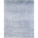 Lille 108 X 72 inch Slate / Metallic - Silver / Light Silver Handmade Rug in 6 x 9
