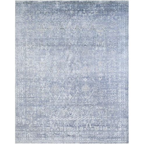 Lille 36 X 24 inch Slate / Metallic - Silver / Light Silver Handmade Rug in 2 x 3