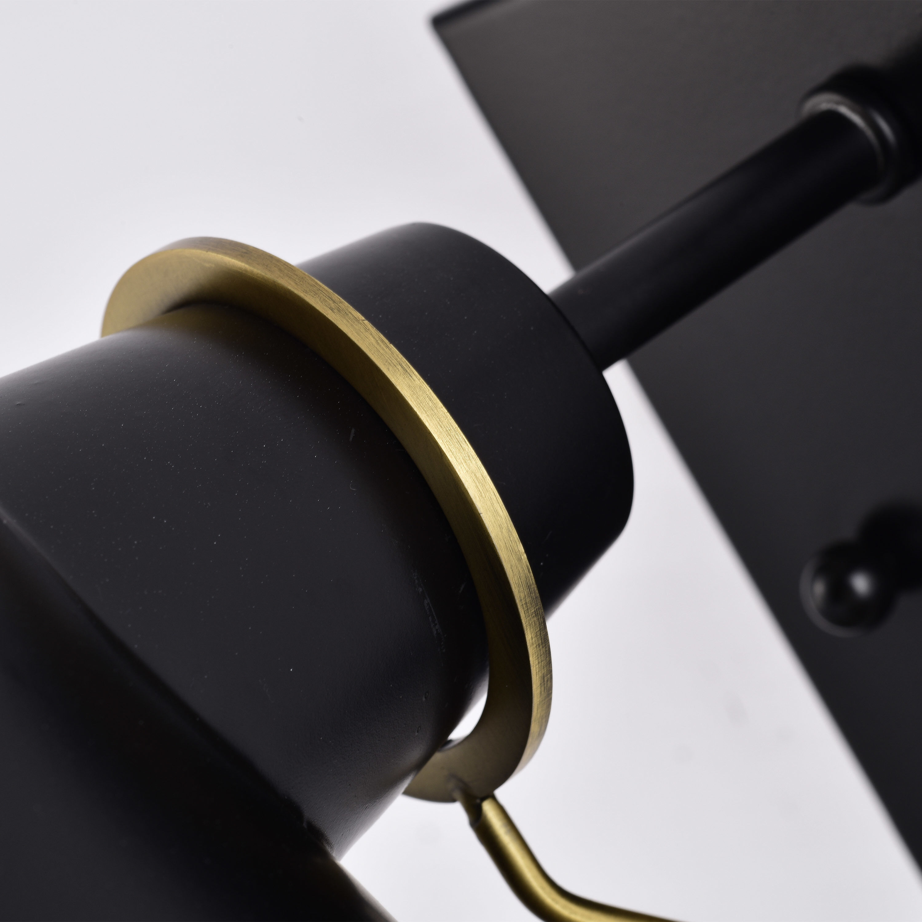 Baxter 1 Light 6 inch Black/Burnished Brass Bathroom Vanity Lights Wall Light