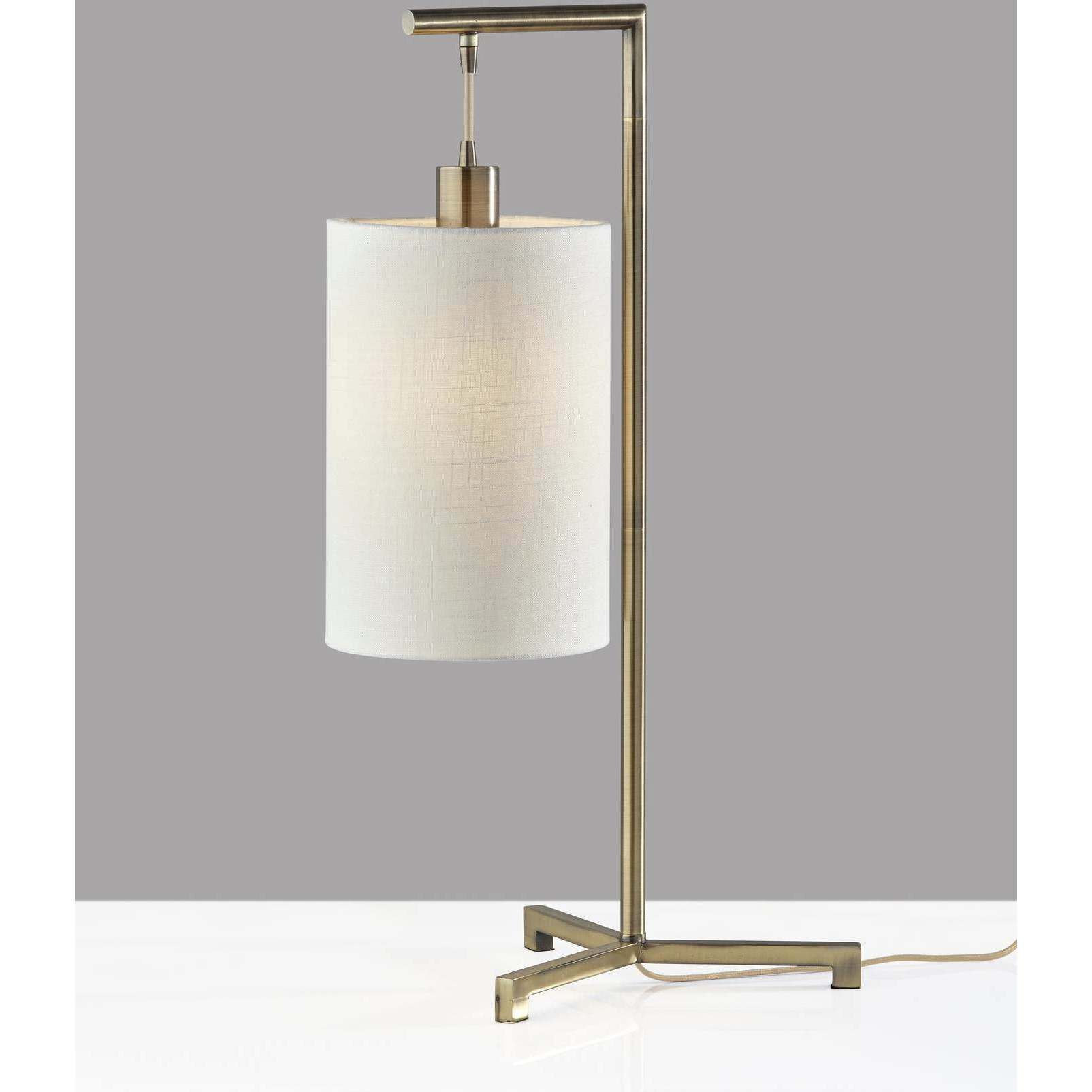 Reggie 28 inch 60.00 watt Antique Brass Table Lamp Portable Light