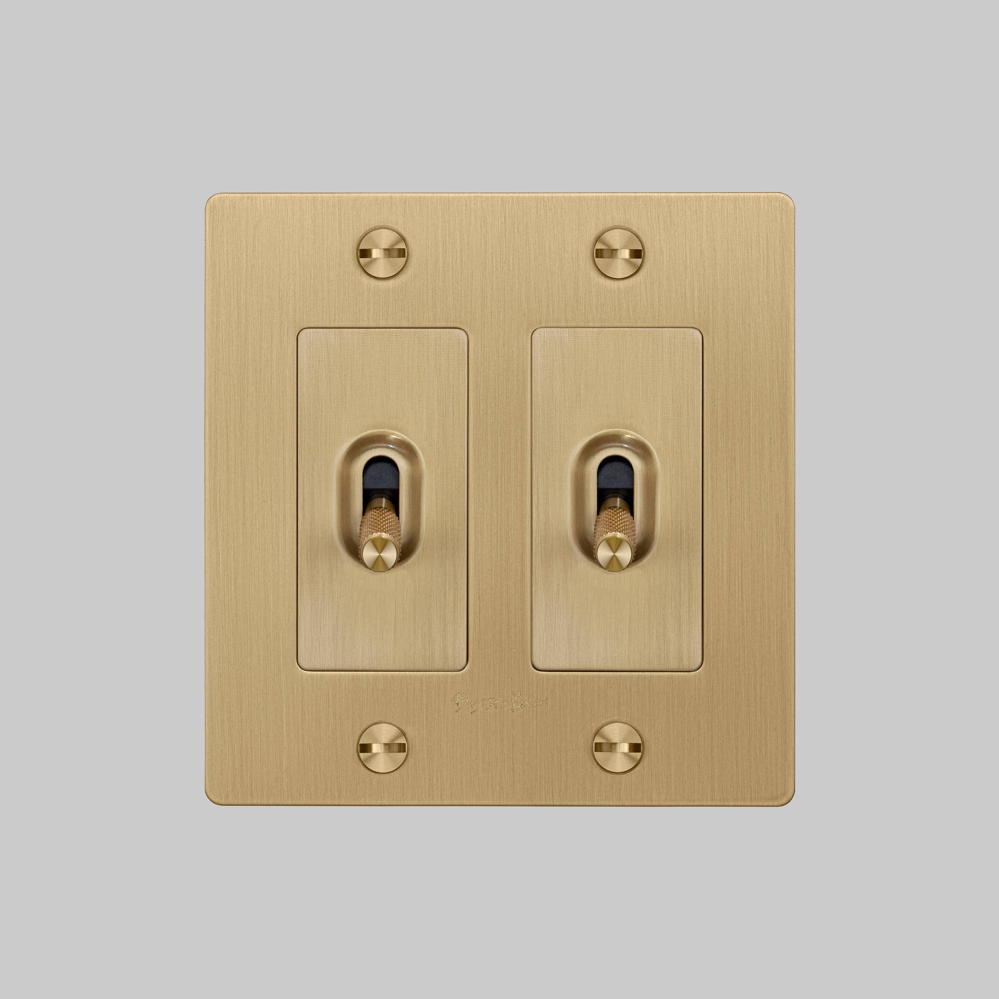 2G Toggle 120-277 Brass Light Switch