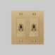 2G Toggle 120-277 Brass Light Switch