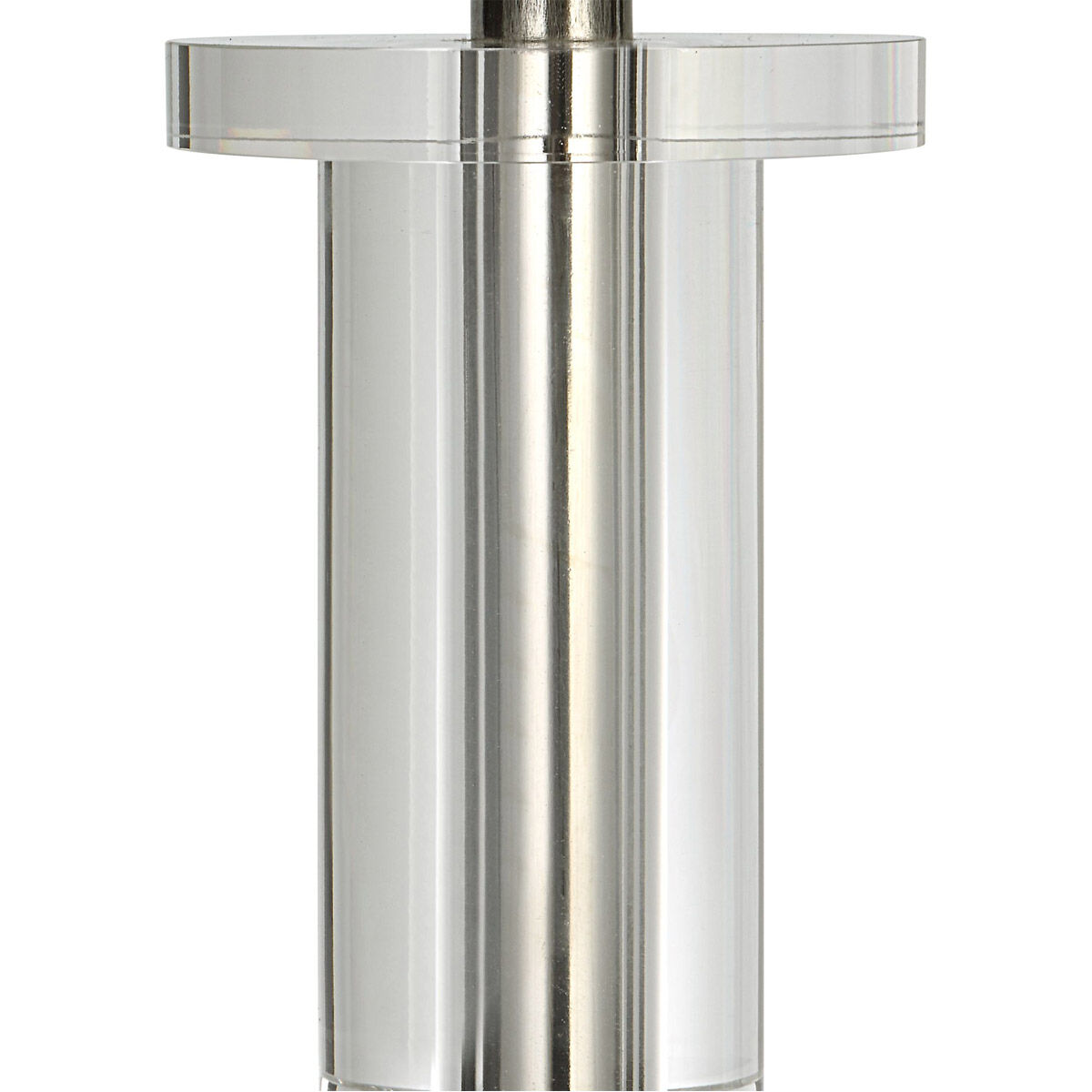 Aurelia 37 inch 150.00 watt Polished Nickel and Crystal Buffet Lamp Portable Light