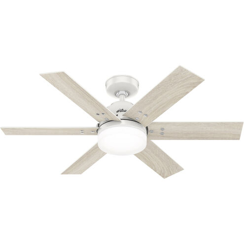 Pacer 44 inch Fresh White with Light Oak/Fresh White Blades Ceiling Fan