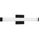 Phase 6.1 LED 24 inch Black Linear Vanity Light Wall Light