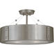 Oracle 4 Light 16 inch Roman Bronze with Ebony Accents Semi-Flush Mount Ceiling Light