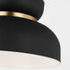 Drew & Jonathan Pemberton 1 Light 12 inch Midnight Black Pendant Ceiling Light
