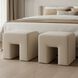 Aidy 17.75 inch White Stool