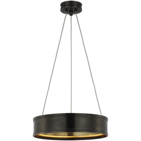 Chapman & Myers Connery LED 14 inch Bronze Ring Pendant Ceiling Light