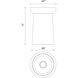 Alora Mood Emil 1 Light 7 inch White and White Oak Flush Mount Ceiling Light