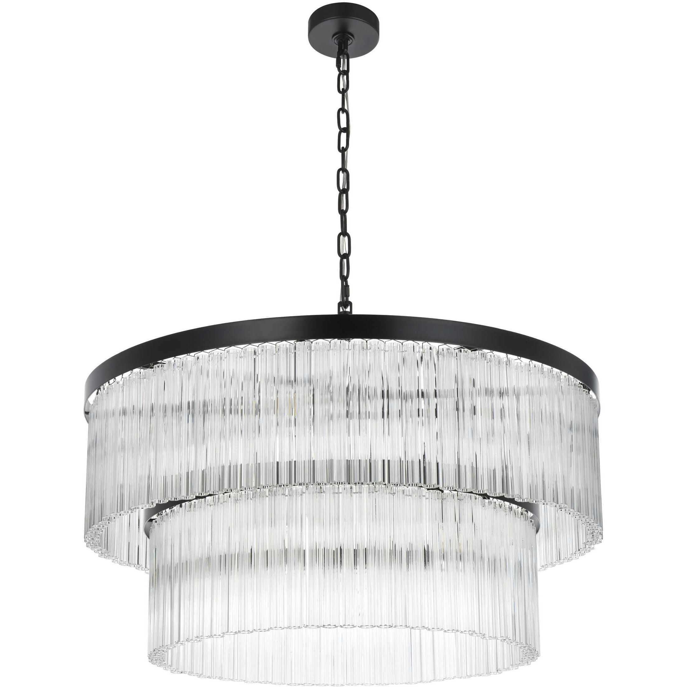 Harlow 14 Light 32 inch Black Chandelier Ceiling Light