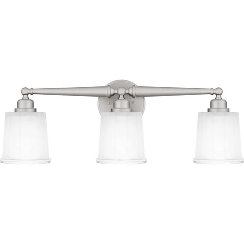 Cecilia 3 Light 24 inch Brushed Nickel Bath Light Wall Light, Large