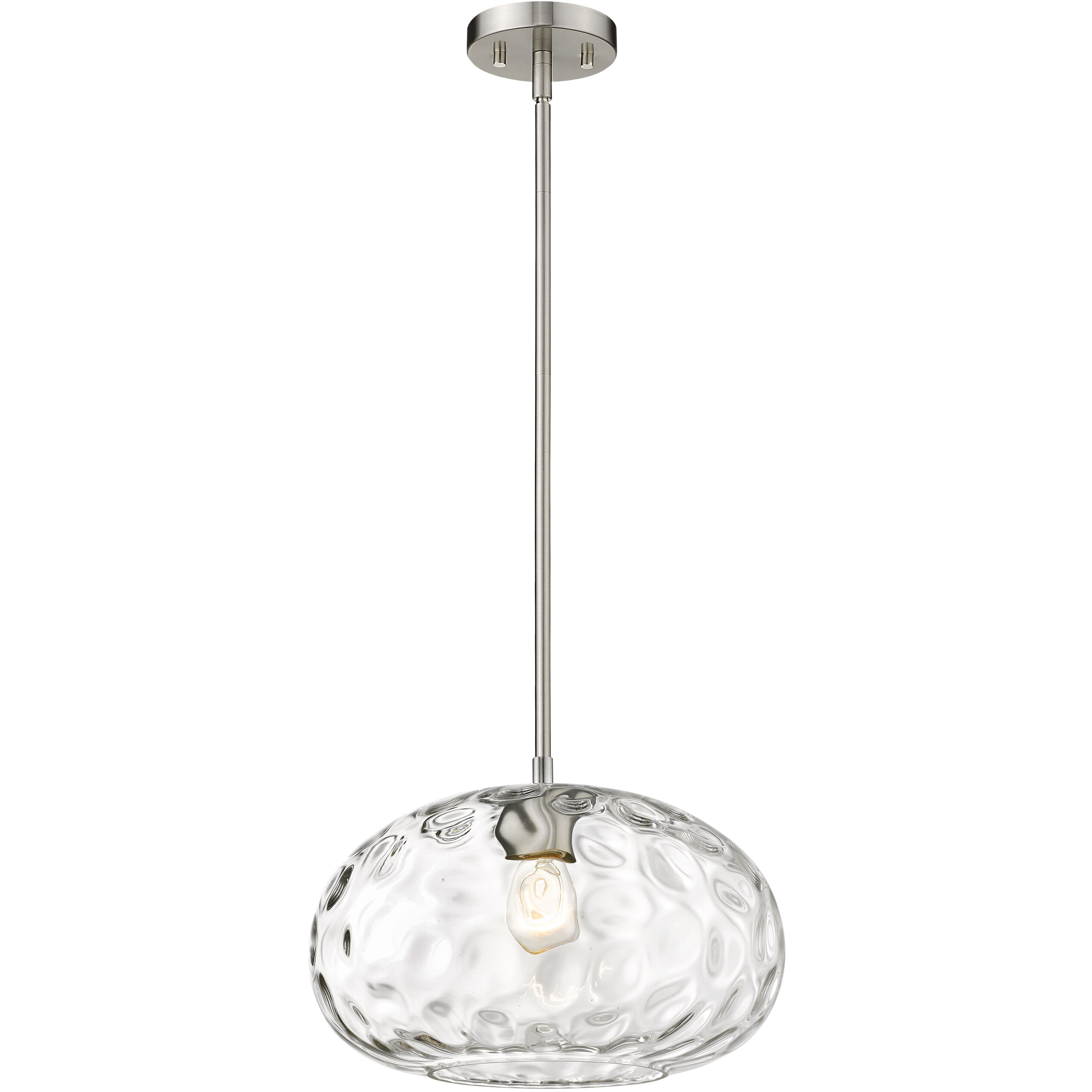 Chloe 1 Light 14 inch Brushed Nickel Pendant Ceiling Light
