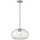 Chloe 1 Light 14 inch Brushed Nickel Pendant Ceiling Light