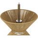 Serena 1 Light 12.13 inch Chrome/Walnut Pendant Ceiling Light in Chrome and Walnut